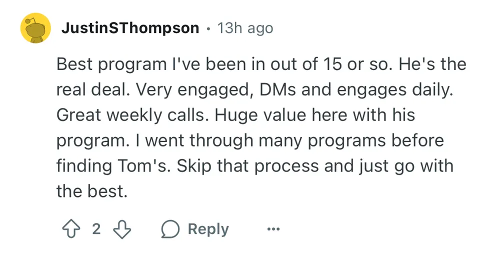 Justin Thompson: calling Scale20 the best program he's been part of