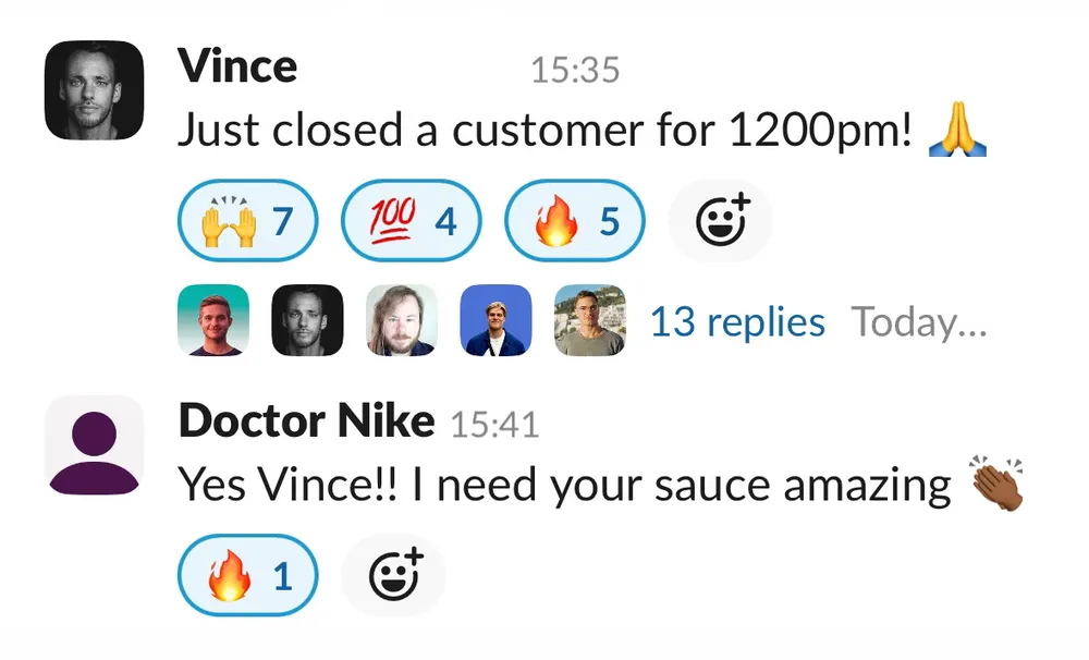 Vince Brothwell: closed a customer at 1200 per month